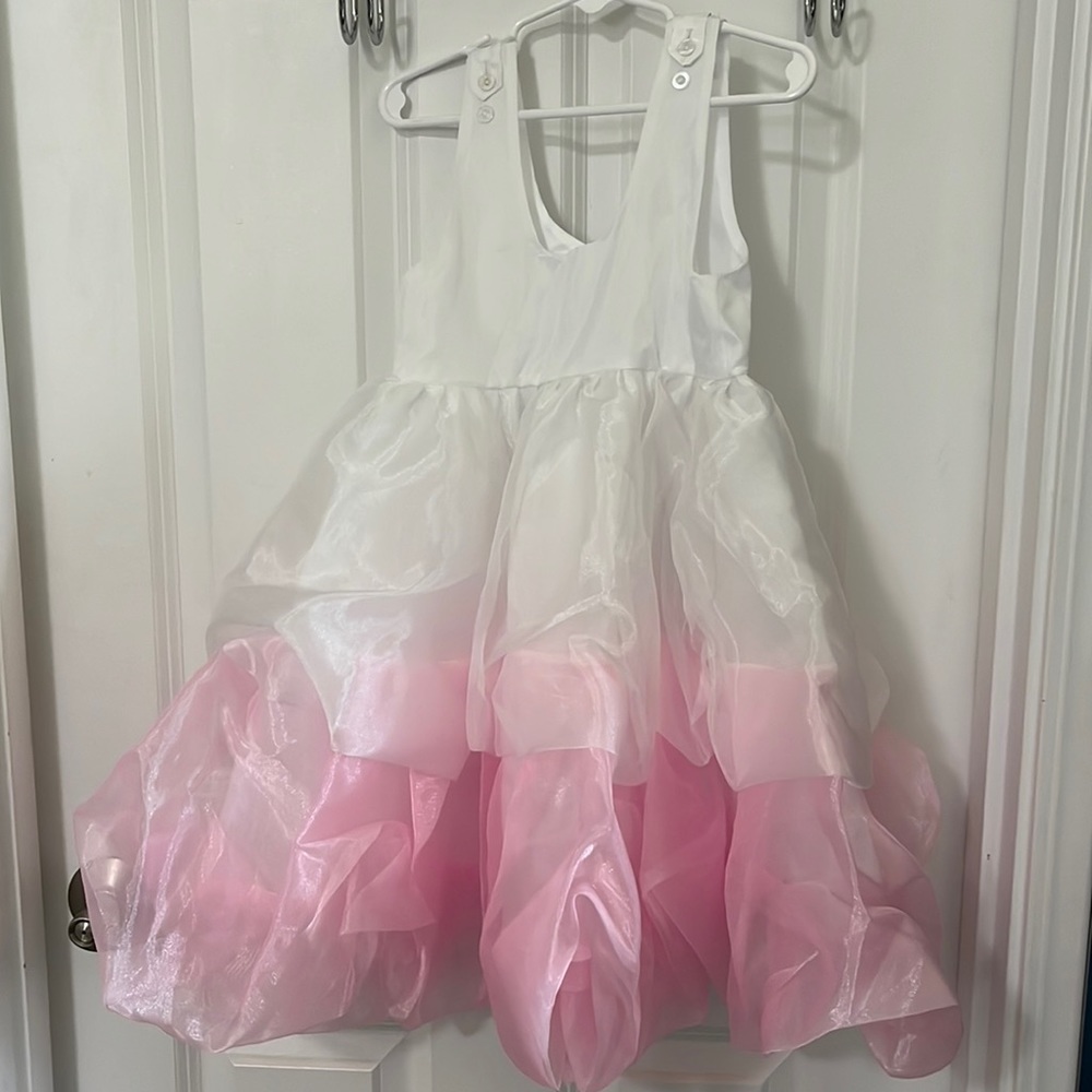 Toddler Dress Underskirt, Petticoat, Pink & White 3T